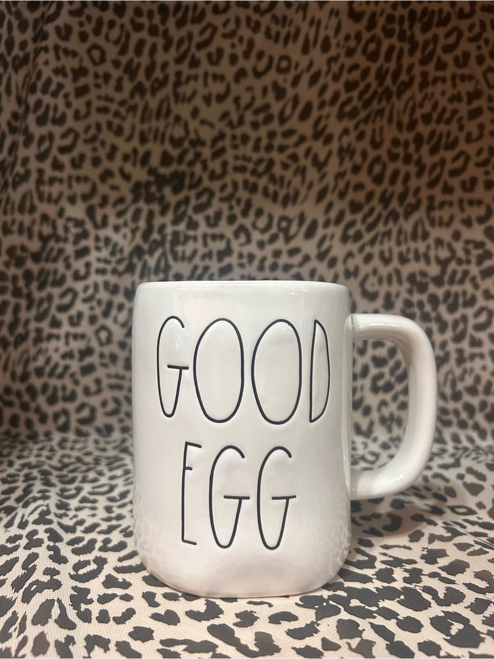 Rae Dunn Ceramic “Good Egg-Bad Egg” Mug